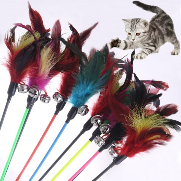 Cat Toy Feather Stick